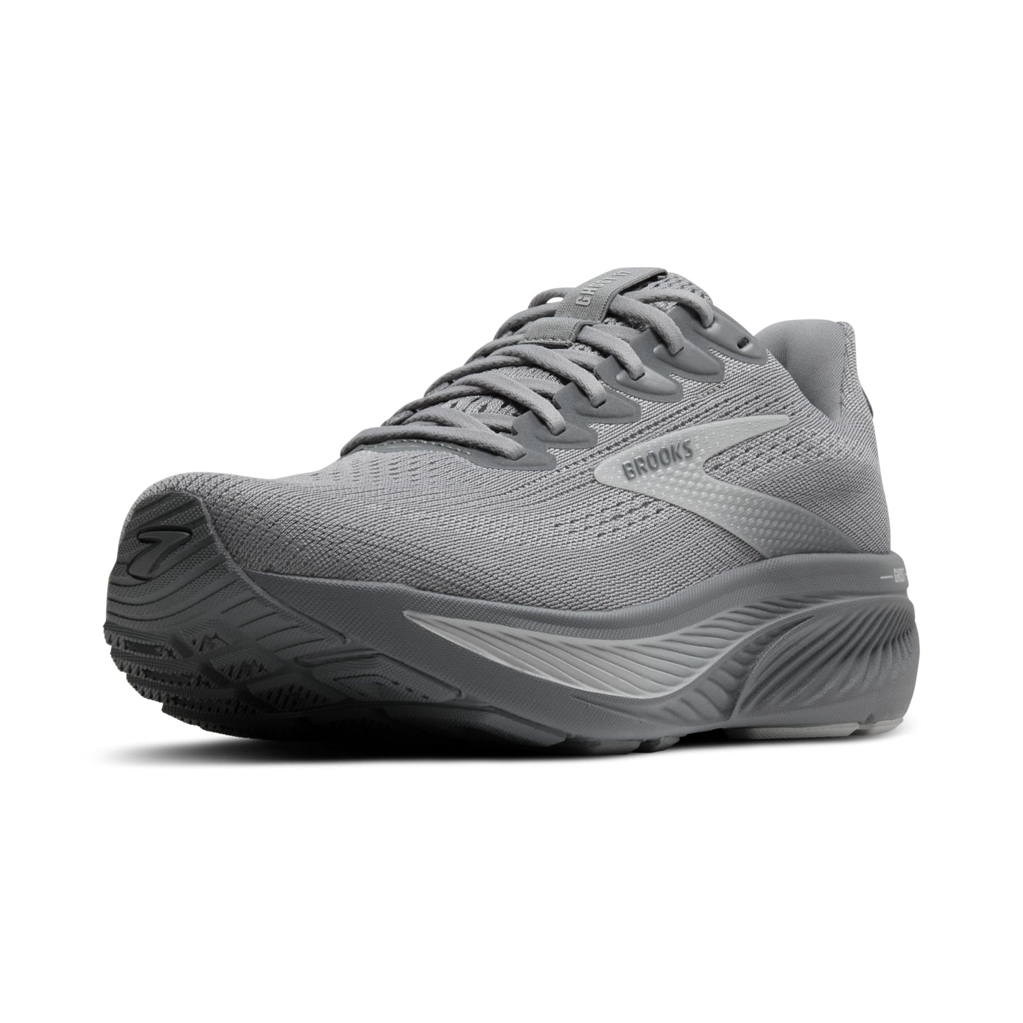 Brooks Men’s Ghost 17 Neutral Running Shoe - Primer Gray/Oyster Mushroom - 9.5 Wide