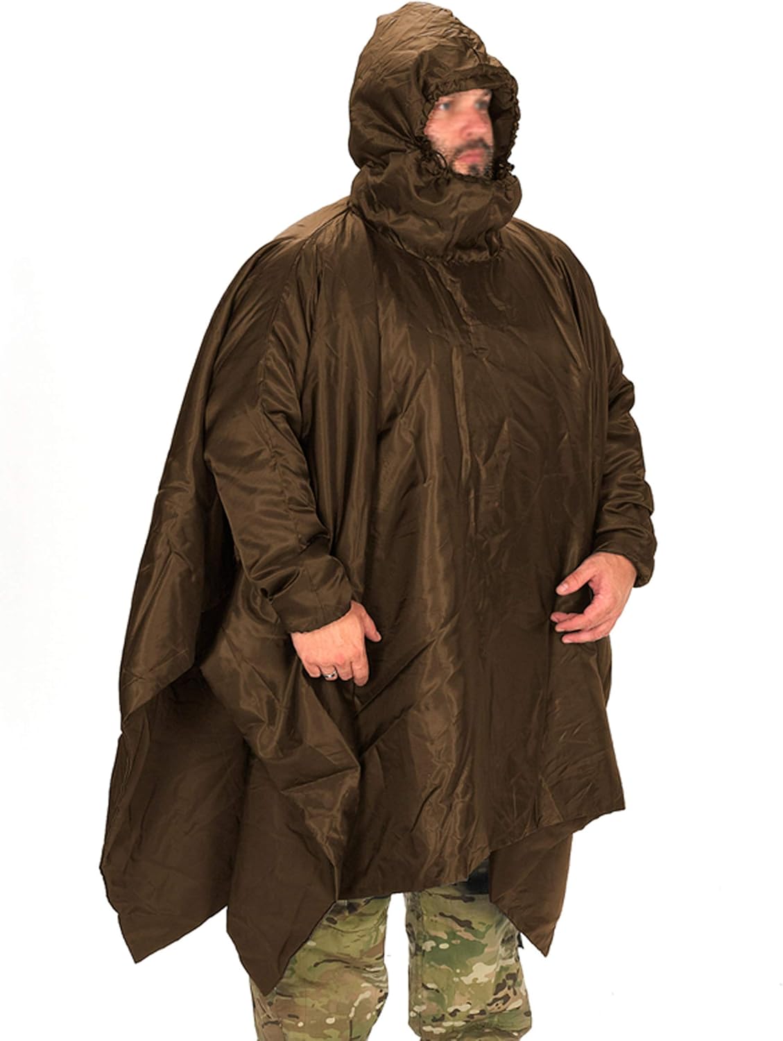 Snugpak Water-Repellent Poncho Liner with Lightweight Design, Sleeves & Hood