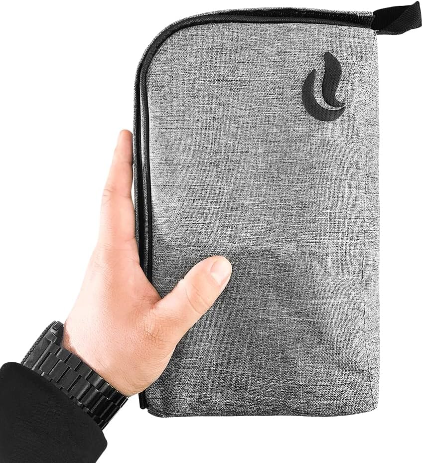 Travel Pack Smell Proof Case Large 10" -with SK9 Premium odorless Technology US Patent Number D816,984 S