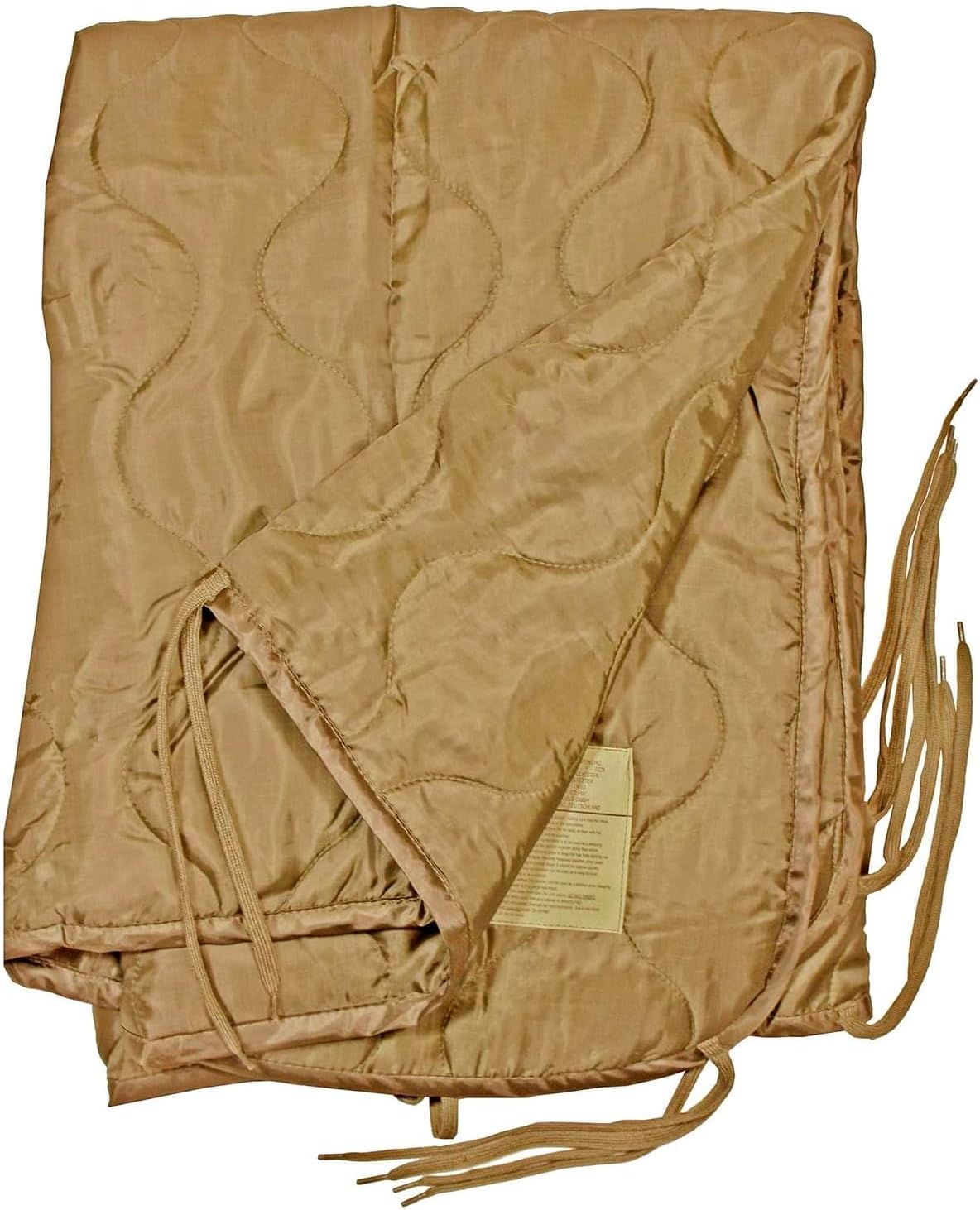 Mil-Tec Ripstop Poncho Liner - Lightweight Portable Durable Polyester Versatile Poncho Liner - Can be Used as Comforter, Blanket, Ground Mat, Sleeping Bag - Carry Bag Included - Flecktarn