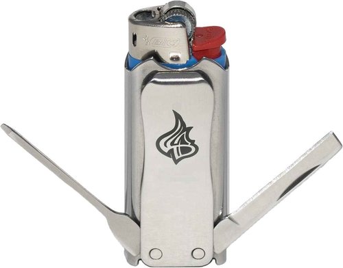 Compact Stainless Steel Lighter Sleeve & Multi-Tool Case - LighterBro
