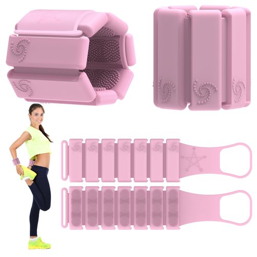 Wrist Weights, Ankle Weights for Women, Hand Weights and Leg Weights Set of 2 (1Lbs Each) Adjustable Comfort Fit, Weights for Women at Home, for Pilates, Yoga, Dance, Running, Gym, Aerobics, Walking