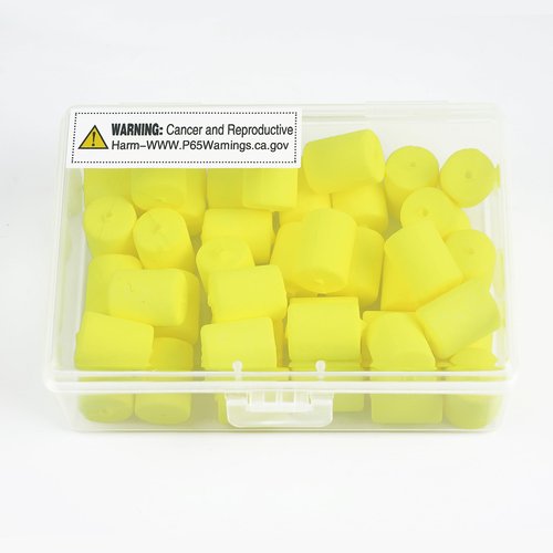 SILANON Pompano Rig Floats,50pcs Foam Snell Floats Fishing Floats Bobbers for Surf Fishing Bullet Cylinder Pompano Floats Walleye Rig Live Bait Rig Making Accessories for Trout Catfish