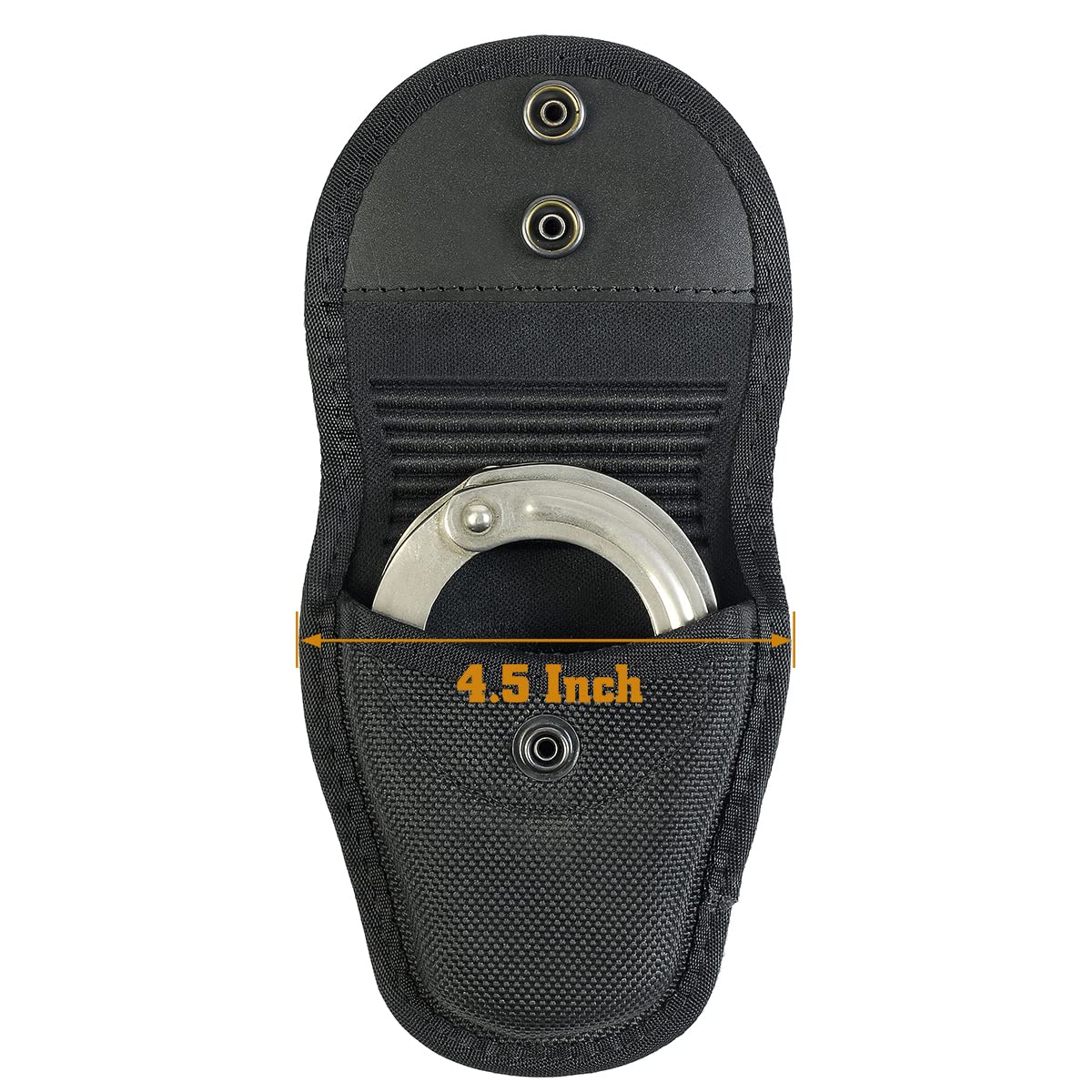 SdTacDuGe Molded Handcuff Pouch, Hidden Snap Case for Duty Belt, Law Enforcement Professional Holder, Police Ballistic Nylon
