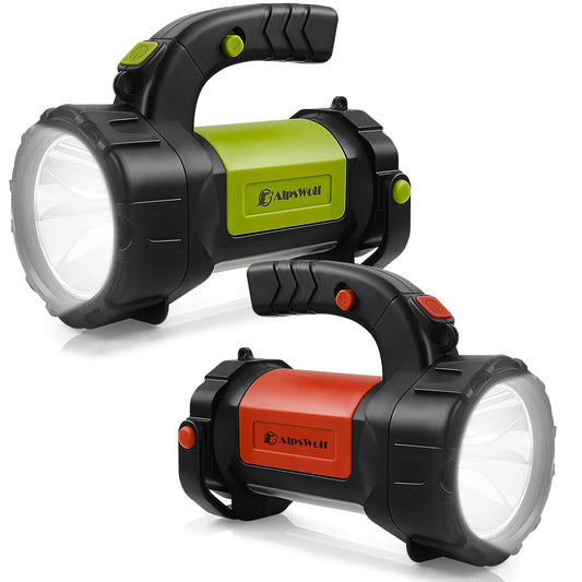 AlpsWolf Flashlights Rechargeable, LED Camping Lantern with 800LM, 3600 Capacity Battery Powered, Portable Bright Camping Light for Emergency, Outdoor Hiking, Power Outages