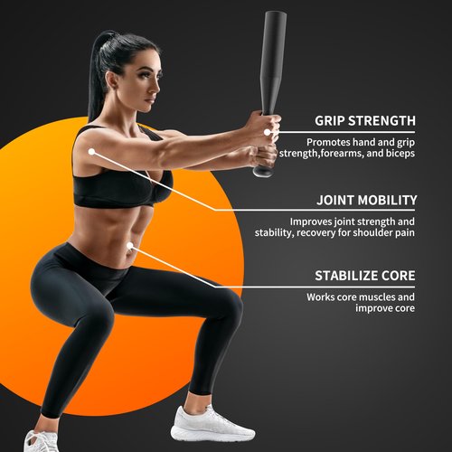 PROIRON Indian Clubbell Weights,Steel Mace Club Workout Macebell for Strength Training,Rehabilitation, Stretching, Conditioning and Rotational Training,5-25 lb for Men and Women