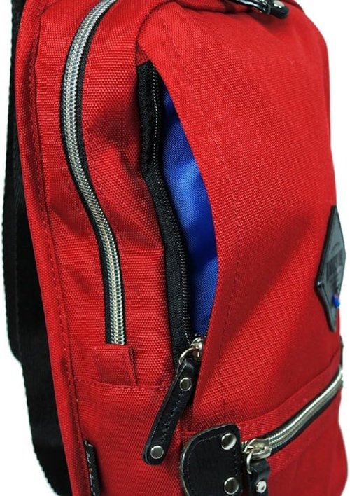 Harvest Label Urban Sling Mono Sling Travel Daypack Backpack Cordura (Red)