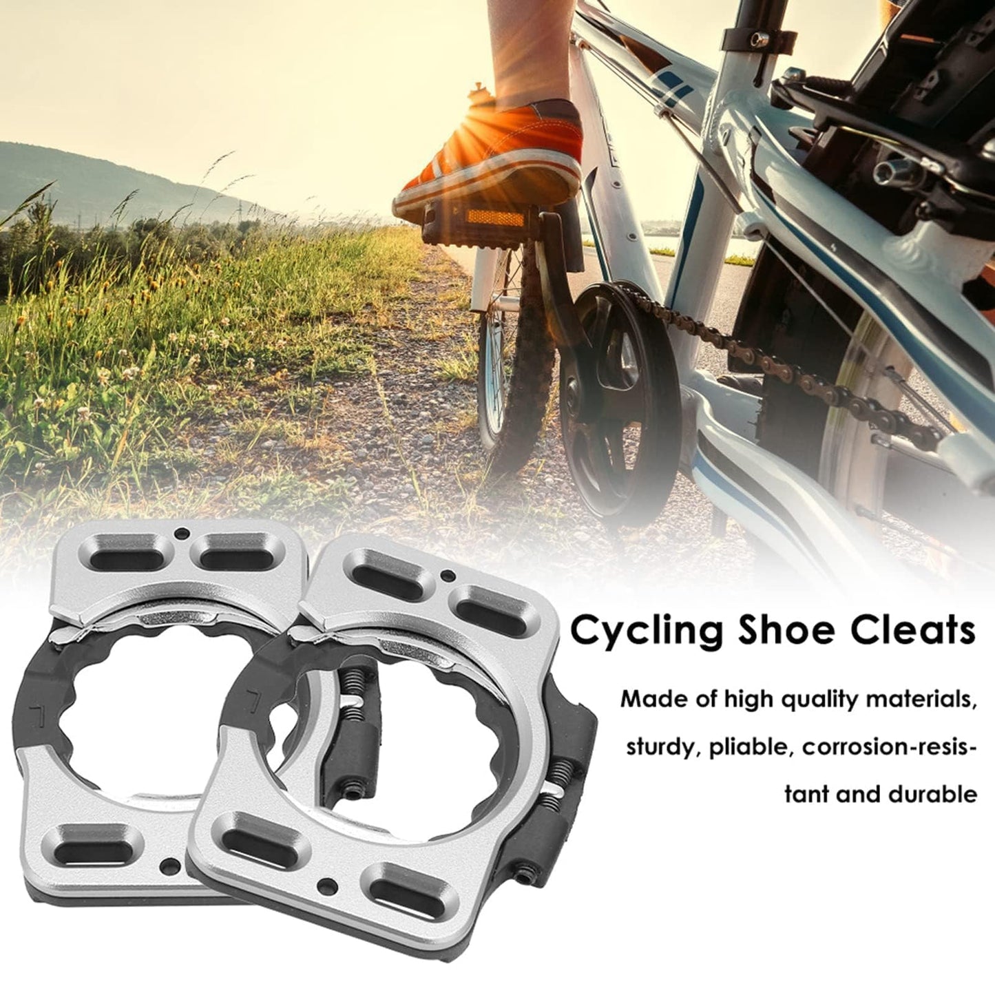 7.3x5.9x0.8 CM / 2.87x2.32x0.31in Cycling Shoe Cleats, Bicycle Pedal Cover Quick Release Pedal Clip Shoe Shields for Speed Play Zero