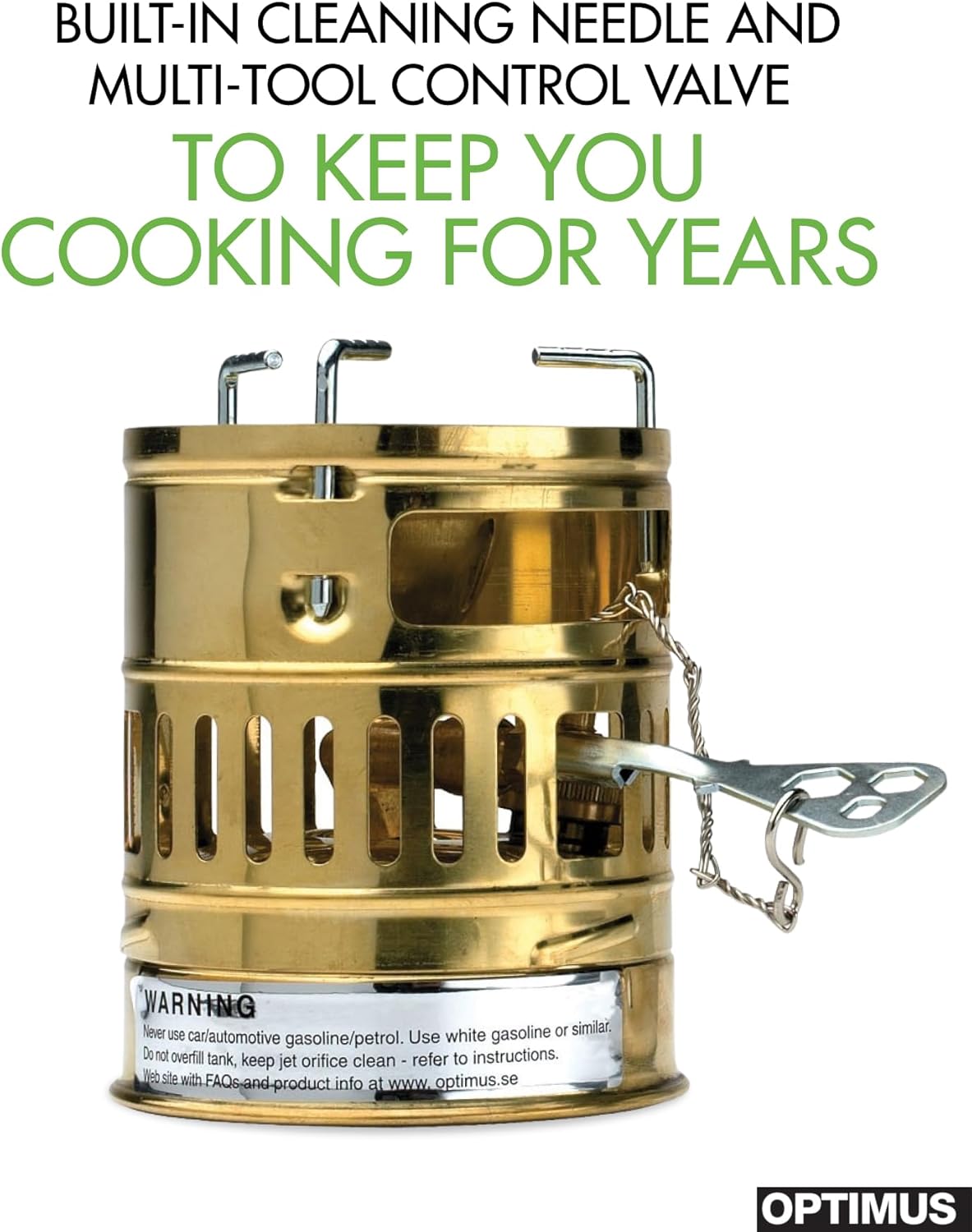 Optimus Svea White Gas Stove for Camping, Backpacking, Light & Fast Climbing