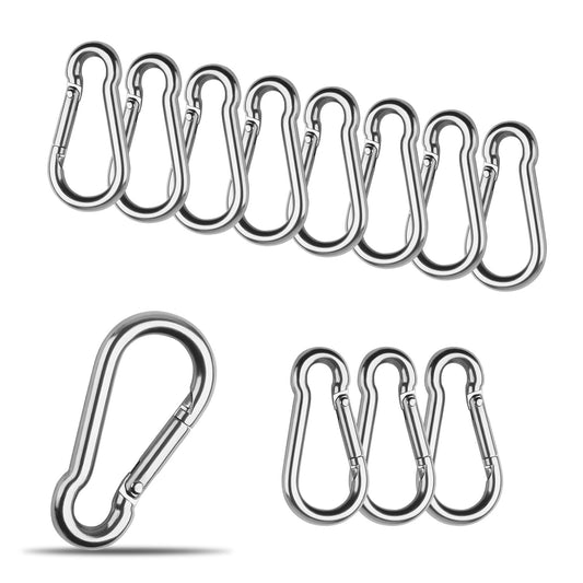 12 Pcs Small Carabiner Clip, 1.57inch Carabiners Clips, Stainless Steel Mini Carabiner for Keys, Climbing, Fishing, Camping, Water Bottle, Pet Tags, Feeders, Flag Rigging, Hiking