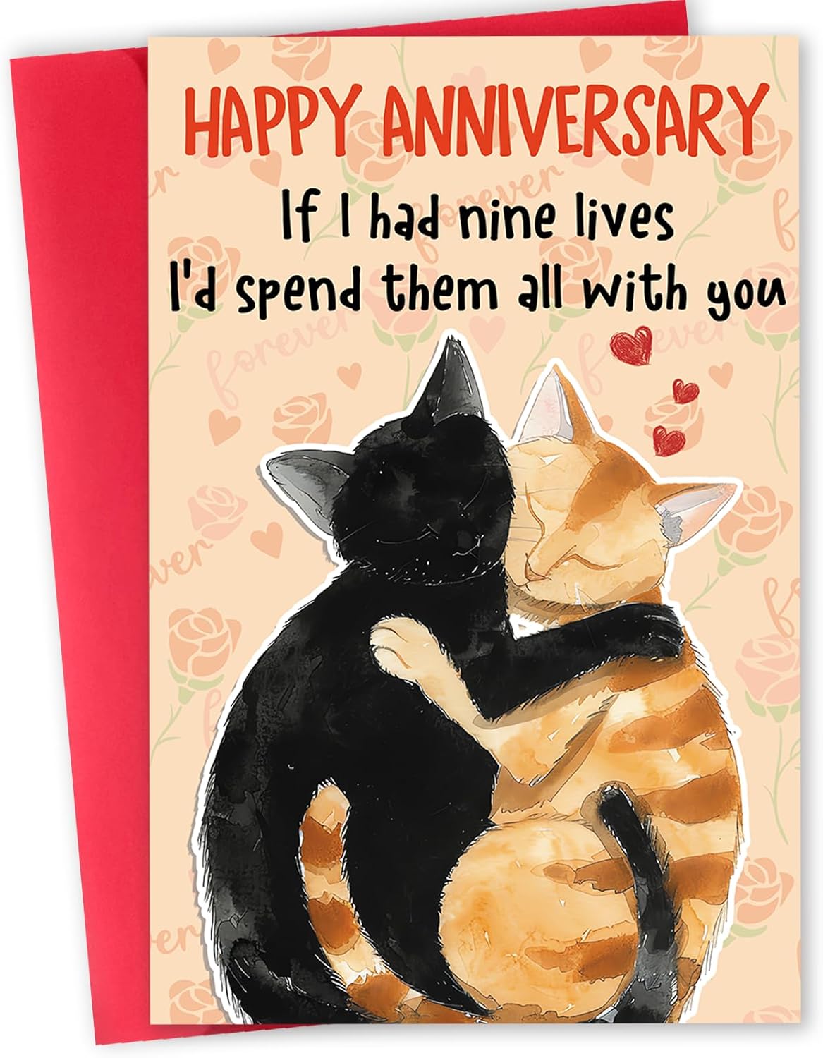 Funny 3rd Anniversary Card for Men Women, Romantic 3 Year Anniversary Card Gifts for Him Her, Cute 3rd Weeding Card for Husband Wife Boyfriend Girlfriend