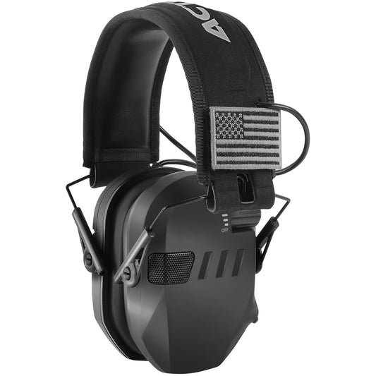 ACT FIRES Shooting Ear Protection for Gun Range, Active Noise Reduction NRR 23dB, Shooting Ear Muffs Hearing Protection