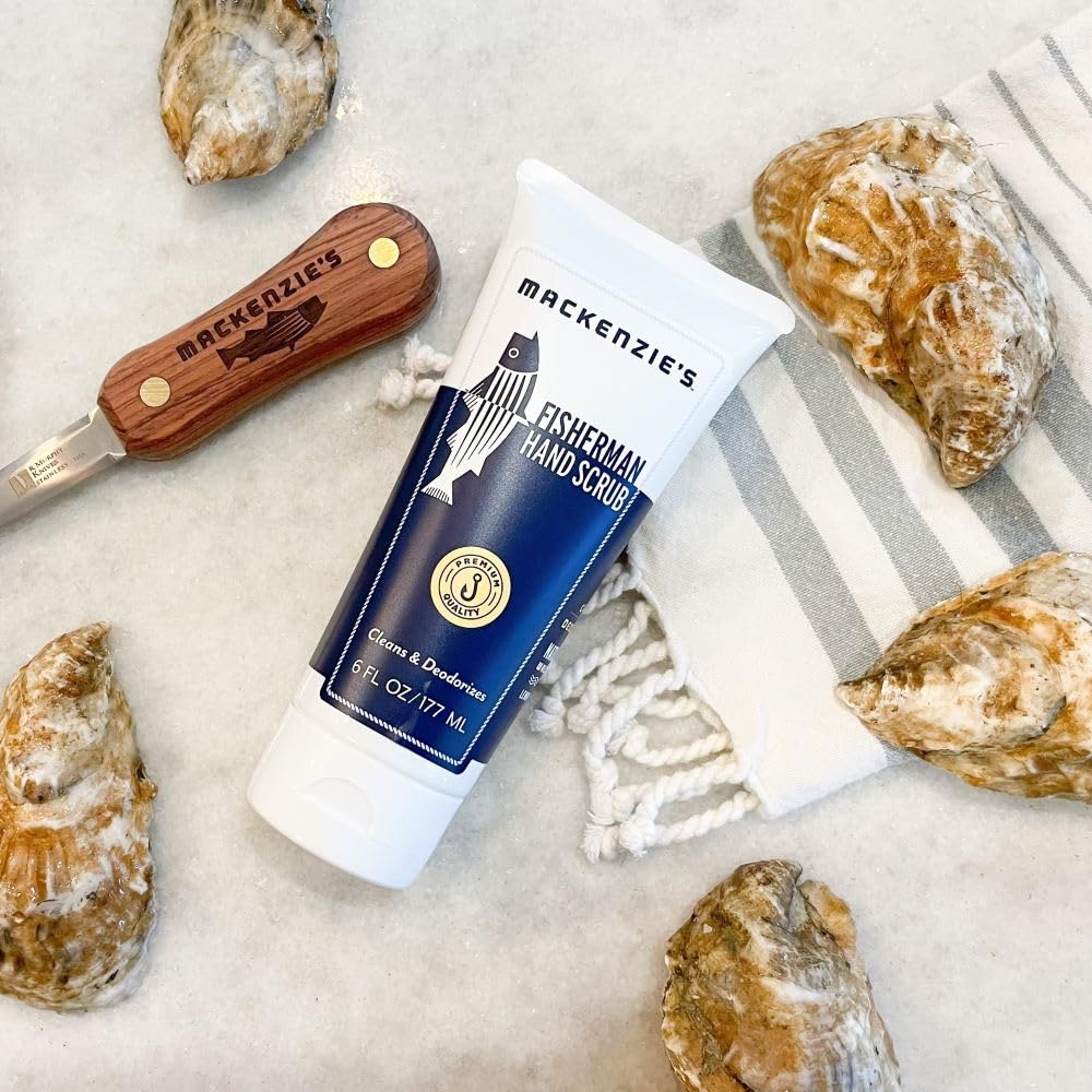 MacKenzie's Fisherman Hand Scrub - Father's Day - Gifts for Men - Gifts for Fisherman - Gifts for Cooks - Gifts for Gardeners - Hand Cleanser - Hand Deodorizer - Proudly Made in the USA - 6 oz