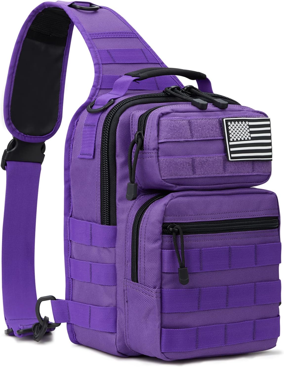 G4Free Tactical Sling Bag Backpack Military Rover Shoulder Sling Pack Molle EDC Small Crossbody Chest Pack