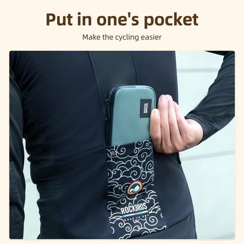 ROCKBROS Cycling Bike Phone Bag Wallet - Small Card Keys Tool Case - Convenient Storage - Men Women