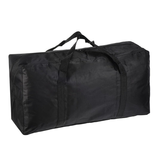 PATIKIL 26" Camp Chair Replacement Bag, Large Storage Duffle Bag Waterproof Moving Bag with Zipper Foldable Canvas Tote Bag for Travel Camping, Black (26"x13.7"x7.8")