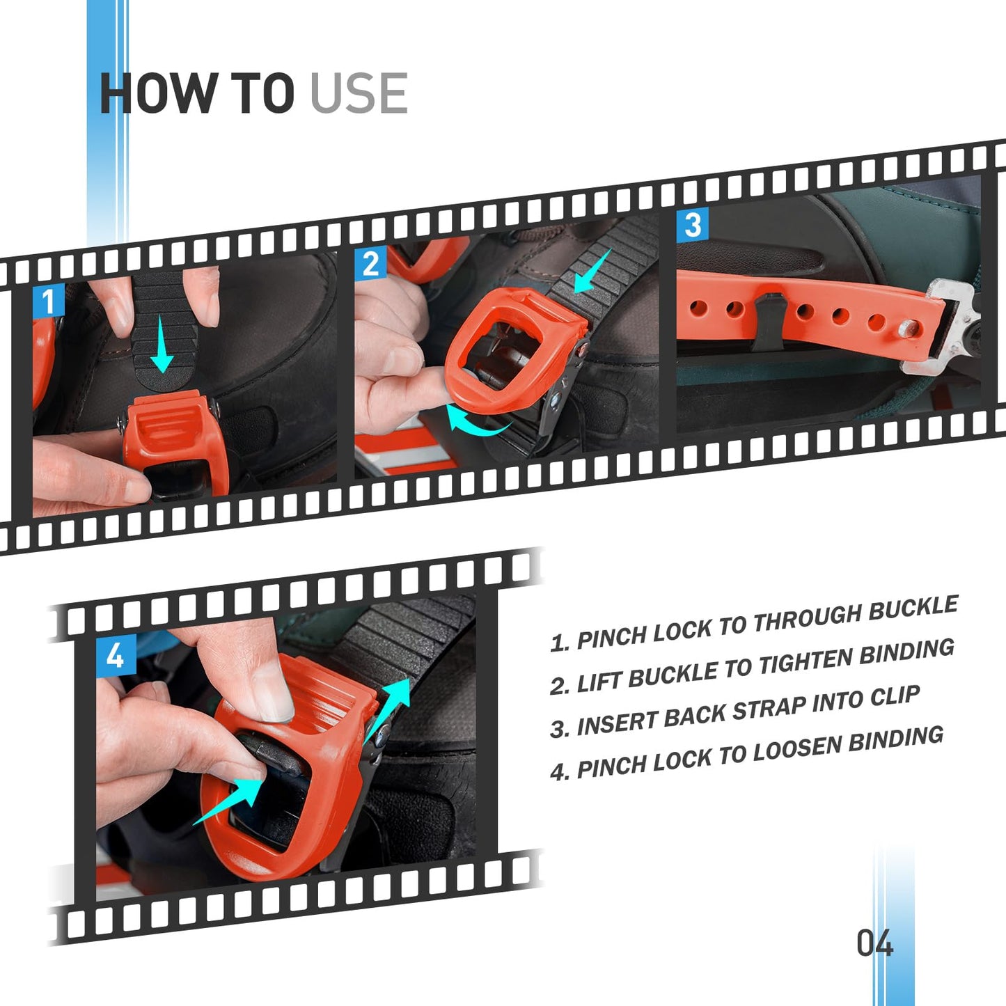 G2 21 Inches Light Weight Snowshoes for Women Men Youth, Set with Trekking Poles, Tote Bag, Gaiters,Special Fast Ratchet Binding(Red&White)