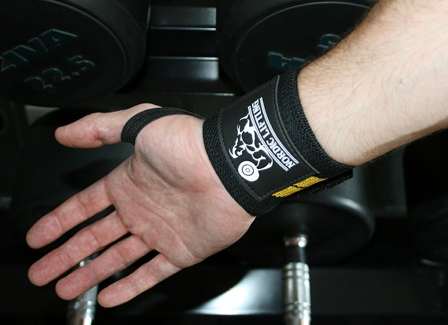 Wrist Wraps (1 Pair/2 Wraps) for Weightlifting/Cross Training/Powerlifting/Bodybuilding - for Women & Men - Premium Quality Equipment for The Absolutely Best Hand Strength & Support - 1 Year Warranty