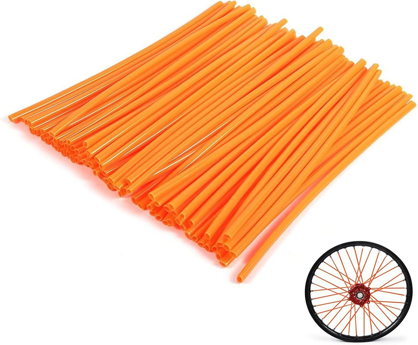 72Pcs Universal Spoke Skins Cover - Ovelur Wheel Spoke Wraps Skins Pipe Trim Decoration Protector For Motorcycle Dirt Bike Yamaha Harley Suzuki(Pink)