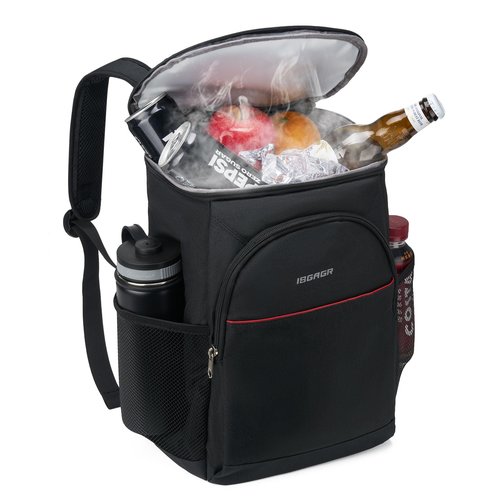 Backpack Cooler Insulated Leak Proof 26/39 Cans,Waterproof Collapsible Cooler Backpack for Men Women Lunch Box,Portable Soft Lightweight Bag Beach Essentials Camping Hiking Picnic Travel,Black
