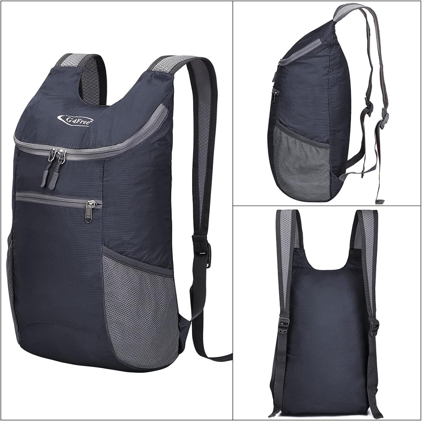 G4Free Lightweight Packable Hiking Backpack for Men Women Small Hiking Daypacks Foldable Shoulder Pack Casual Outdoor Bag 11L