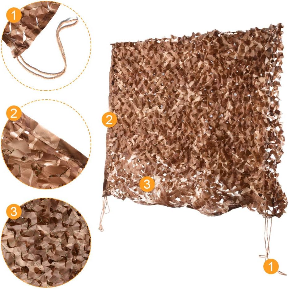 HYOUT Camo Netting Camouflage Net Bulk Roll for Hunting Blinds Ghillie Sunshade, Camping, Military Party Decoration