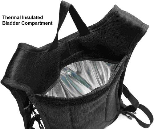 Hydration Backpack Pack with 2L Water Bladder Rave Essentials Lightweight Bag for Hiking, Running Vest, Music Festival for Men Women (Flash)