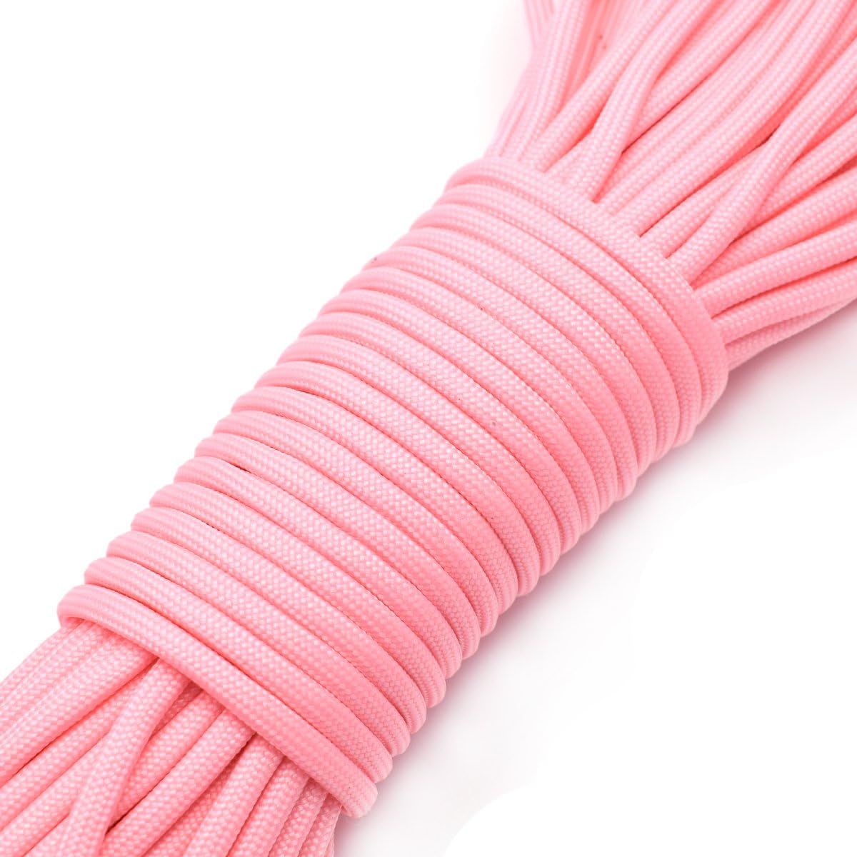9 Strand Glow in The Dark Paracord 100 Feet 550 Luminous Parachute Cord (1# White)