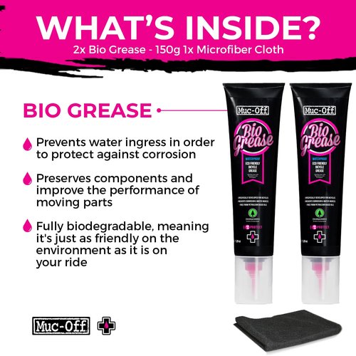 Biodegradable Bike Grease - Muc-Off Bio Grease 150g for Pedals, Bearings & Components