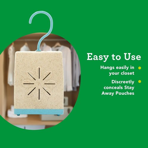 EarthKind Pouch Pod - Protective Pouch Holder for Stay Away Pest Repellent Pouches - Holder Extends Pouch Life up to 3X for Pantries, Closets & More