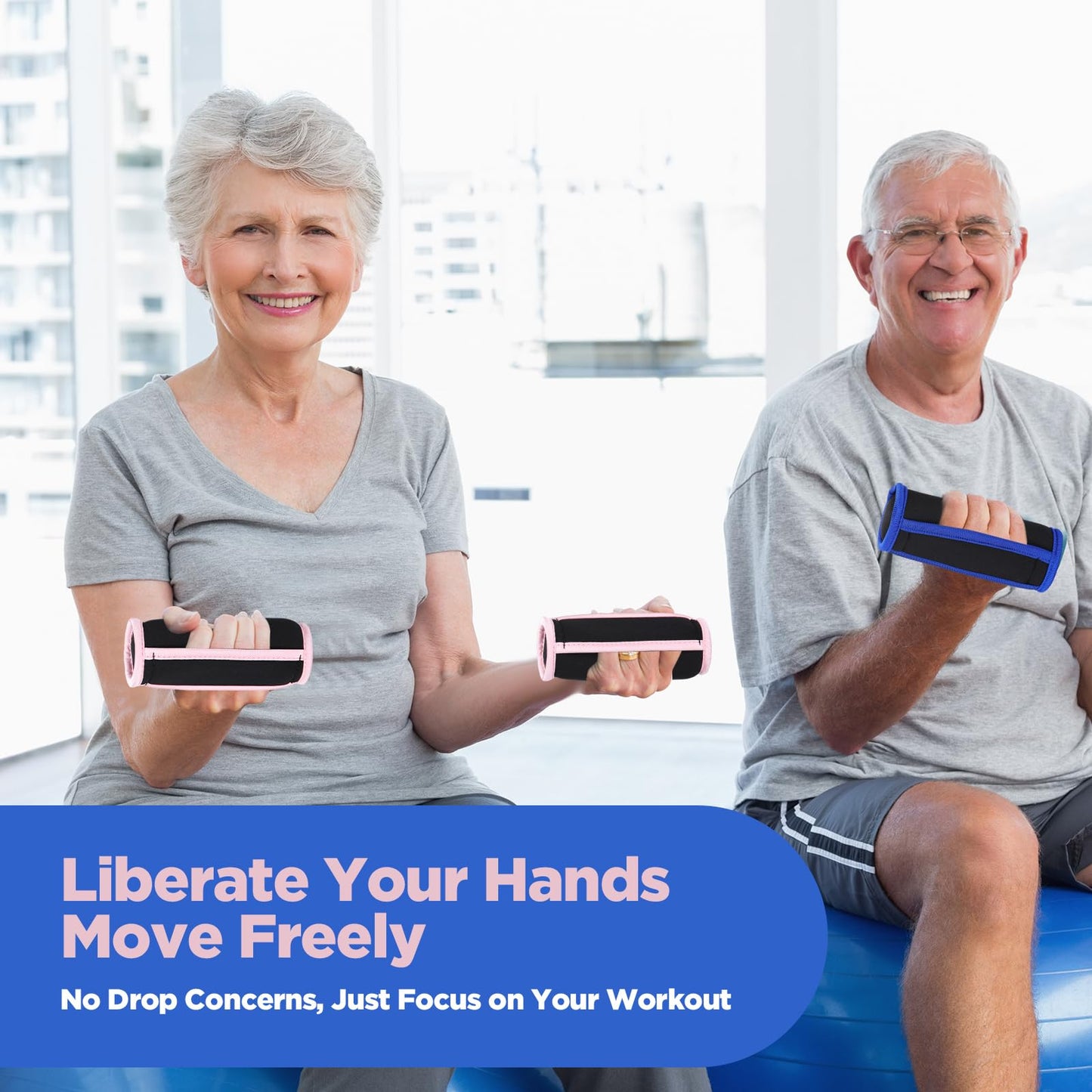 Hollowfly 4 Pair Soft Hand Weights Set for Women Men, 0.5lb 1lb 1.5lb 2lb Soft Dumbbells Walking Weights Small Weight Set Exercise Weights with Hand Strap for Running Workout Physical Aerobics