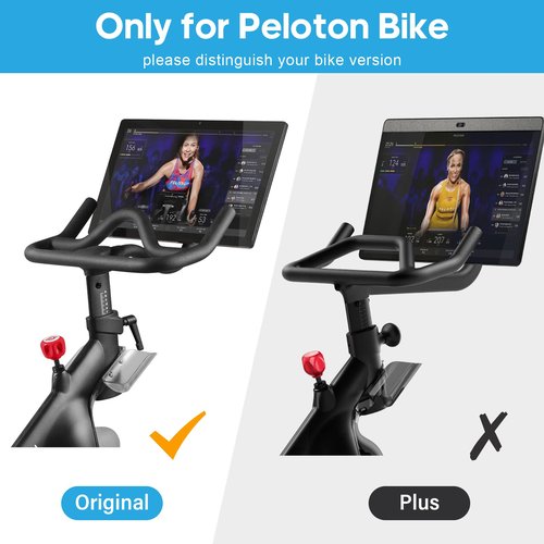 Qsxou Desk Attachment Compatible with Peloton Bike (NOT Bike+) Tray Holder for Phone, Cup, Tablet, Ergonomic Platform Tray Accessories for Peloton Spin Bikes Transparent Acrylic Material
