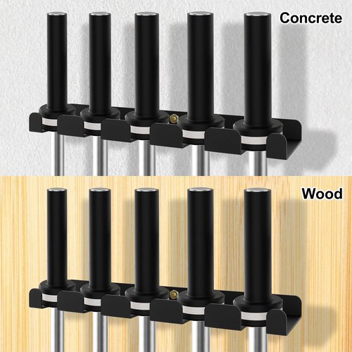 KSWLOR Barbell Storage Rack,Heavy Duty Vertical Hanging Barbell Rack,Wall Mounted Barbell Holder, Olympic Wall Mount Barbell Holder Space Saving Bar Holder Suitable for for Home,Commercial, Garage Gym