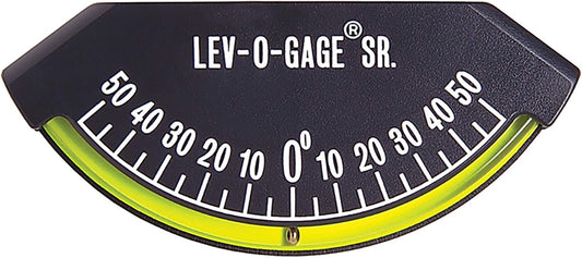Sun Company Lev-o-gage Sr. Marine - Heel-Angle Clinometer for Boats and Marine Vessels | Measures Angle from -50 to 50 Degrees