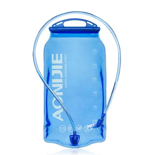 YAPJEB Hydration Bladder, BPA Free, 1L/1.5L/2L/3L, Portable Water Reservoir for Running, Hiking, Climbing, Cycling (PEVA, 3L)