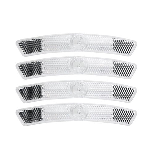 DEMYPROX Bicycle Wheel Reflector (White, 4pcs)