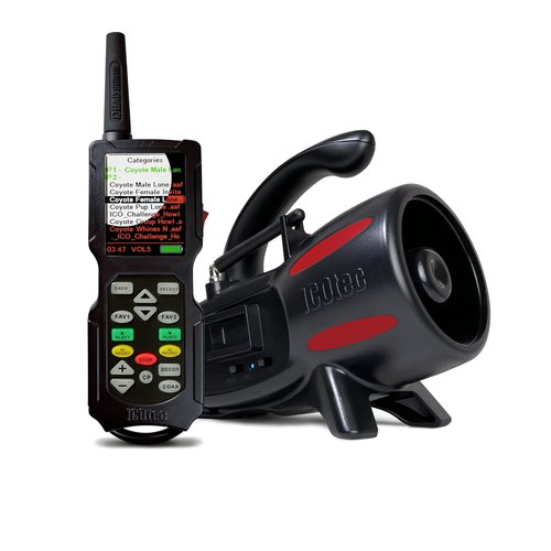 Icotec Hellion+ Game Call - Designed for Coyote, Fox, Bobcat, Raccoon Hunting - 165 Sounds Included, 300 Yard Remote Range, Clearest Sound