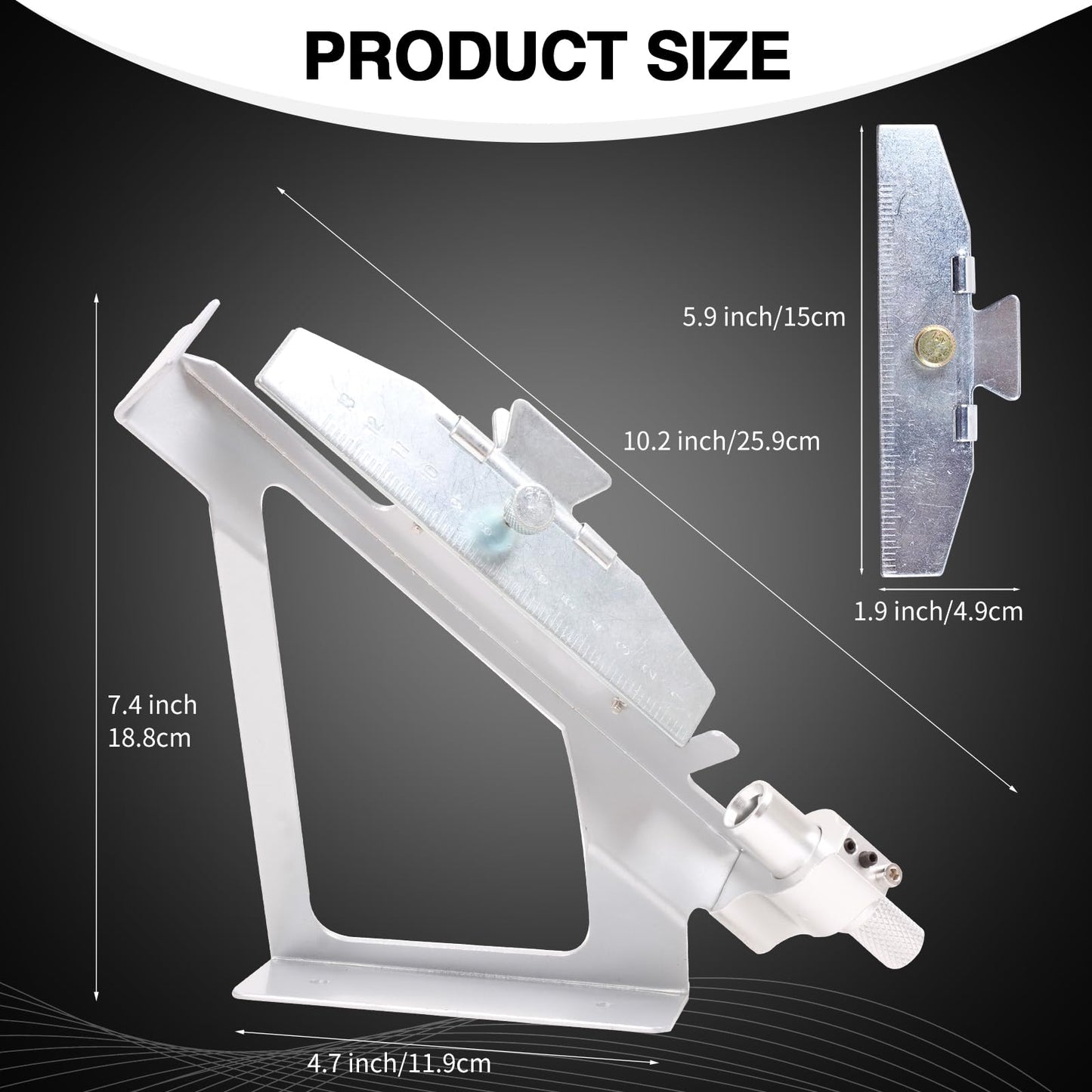 FENJANER Arrow Fletching Jig - Adjust Archery Arrow Fletchings Tool Jig Kit with Clamp for DIY Arrow Vanes (Sliver)