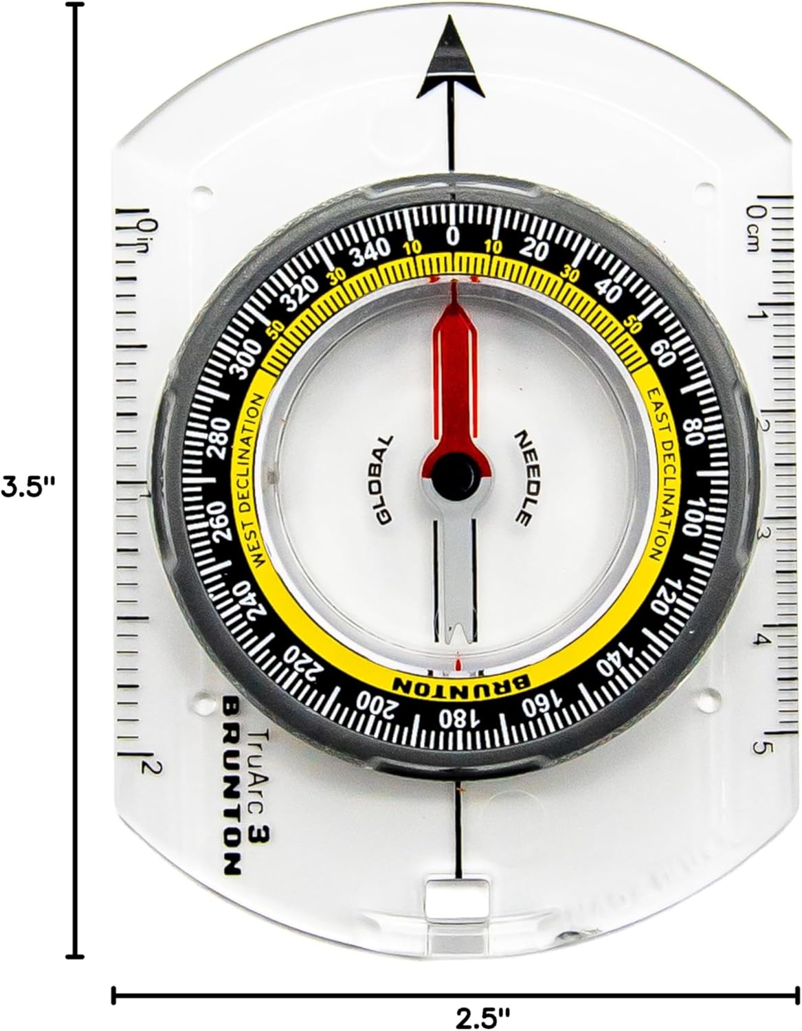 TruArc 3 Base Plate Compass by Brunton - Precision Navigation Tool