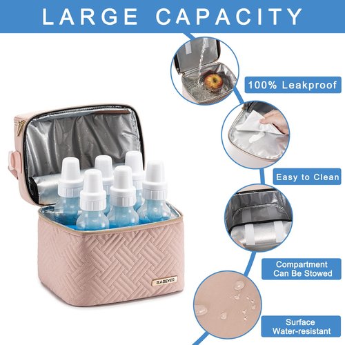 BABEYER Breastmilk Cooler Bag with Ice Pack