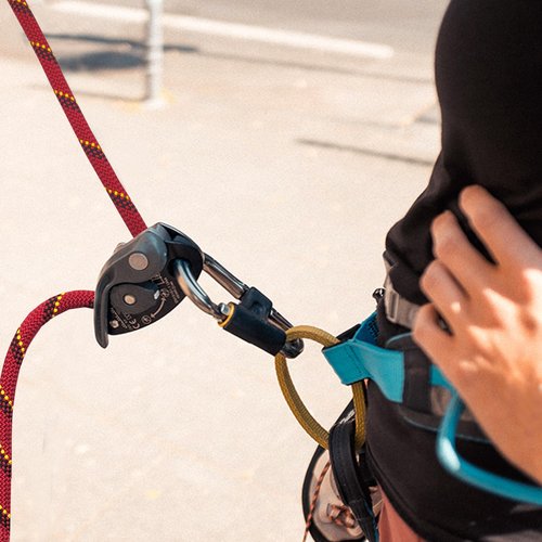 BlazeBeam Static Climbing Rope 10.5mm UIAA Static Line Rappelling Rope 15M (50ft) Nylon Kern Mantle Rope for Escape Rope Rock Climbing, Mountain Tree Climbing, Hauling, Rescue