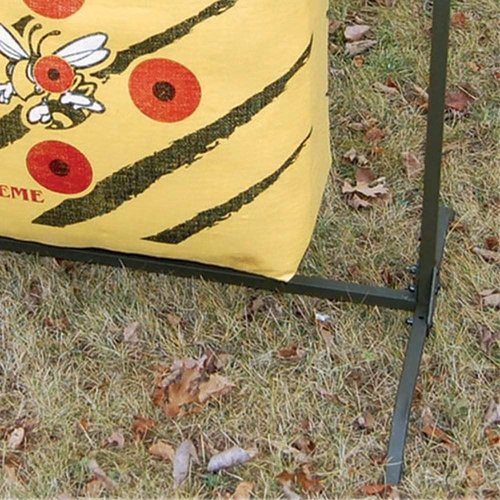 HME Products Bowhunting Archery Indoor/Outdoor Range Practice Shooting 30 Inch Bag Holder Target Stand with Stabilizer Pin and Raised Leg Design
