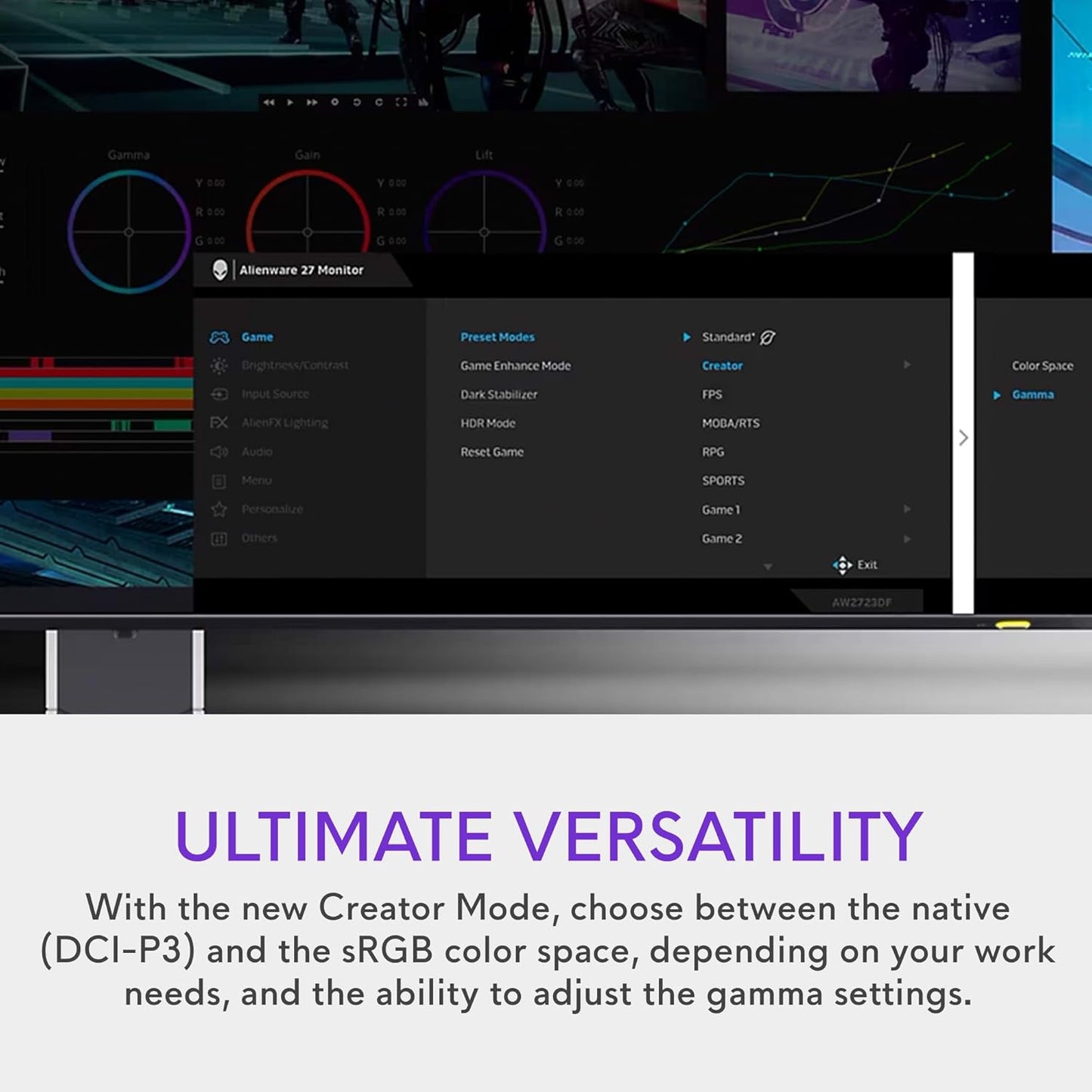 Alienware 34 Curved Gaming Monitor – AW3425DWM - 34-inch WQHD 180Hz 1ms Display, 1500R, AMD FreeSync Premium, VESA AdaptiveSync.