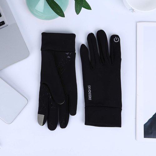 SKYDEER Touchscreen Winter Gloves Liner with Anti-Slip Palm Warm and Lightweight for Running Cycling Driving and More Sports (SD2130/S)