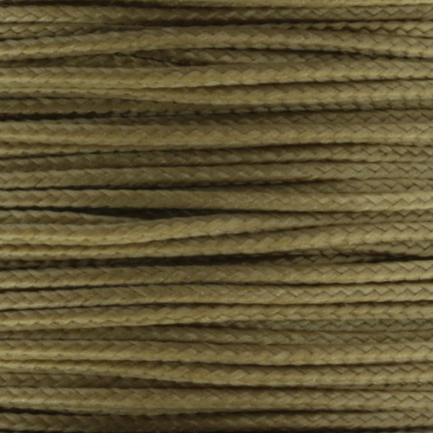 JIG PRO SHOP Black 1.18mm x 125' Micro Cord Paracord - Made in The USA