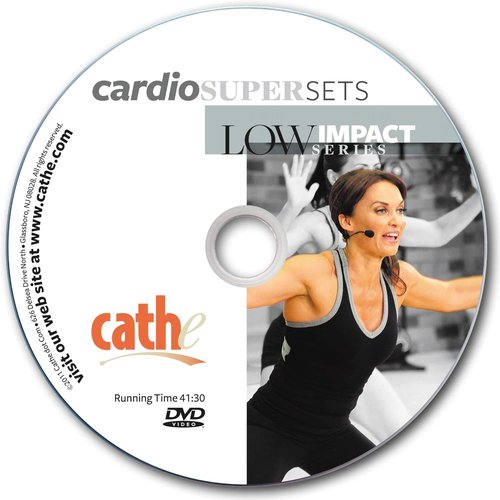 Cathe Friedrich Cardio Supersets Low Impact Exercise DVD For Women - Use for Cardio, HIIT Workout Training, and Aerobic Conditioning
