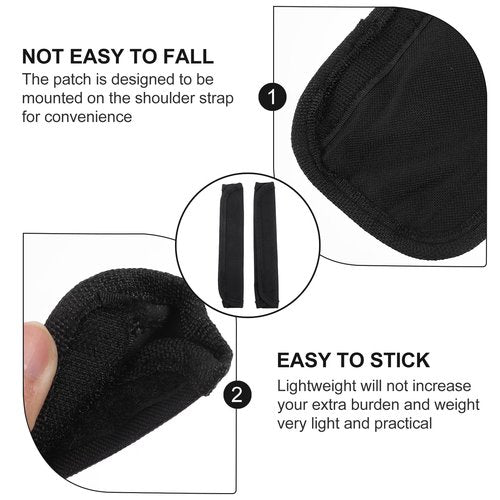 Yardenfun 2pcs Shoulder Strap Pad Lightweight Cushion for Backpack and Shoulder Bags Easy Installation Provides Pressure Relief for Comfortable Carrying for Long Hikes and Daily Use