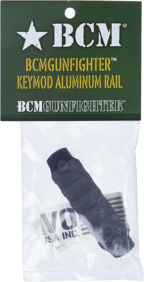 Bravo Company BCM Keymod Aluminum Picatinny Rail Section, Black, 3"