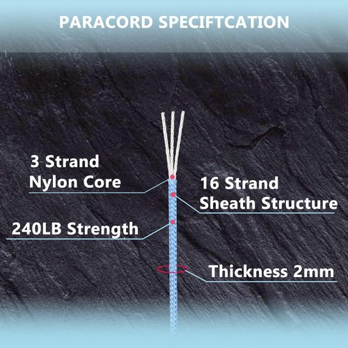 LUYADIN Reflective Paracord 240lb - Diameter 2mm Micro Utility Cord -3 Strand Parachute Spool Cord - 100ft 200ft,Paracord for Camping,Hiking,Fishing,Outdoor and DIY