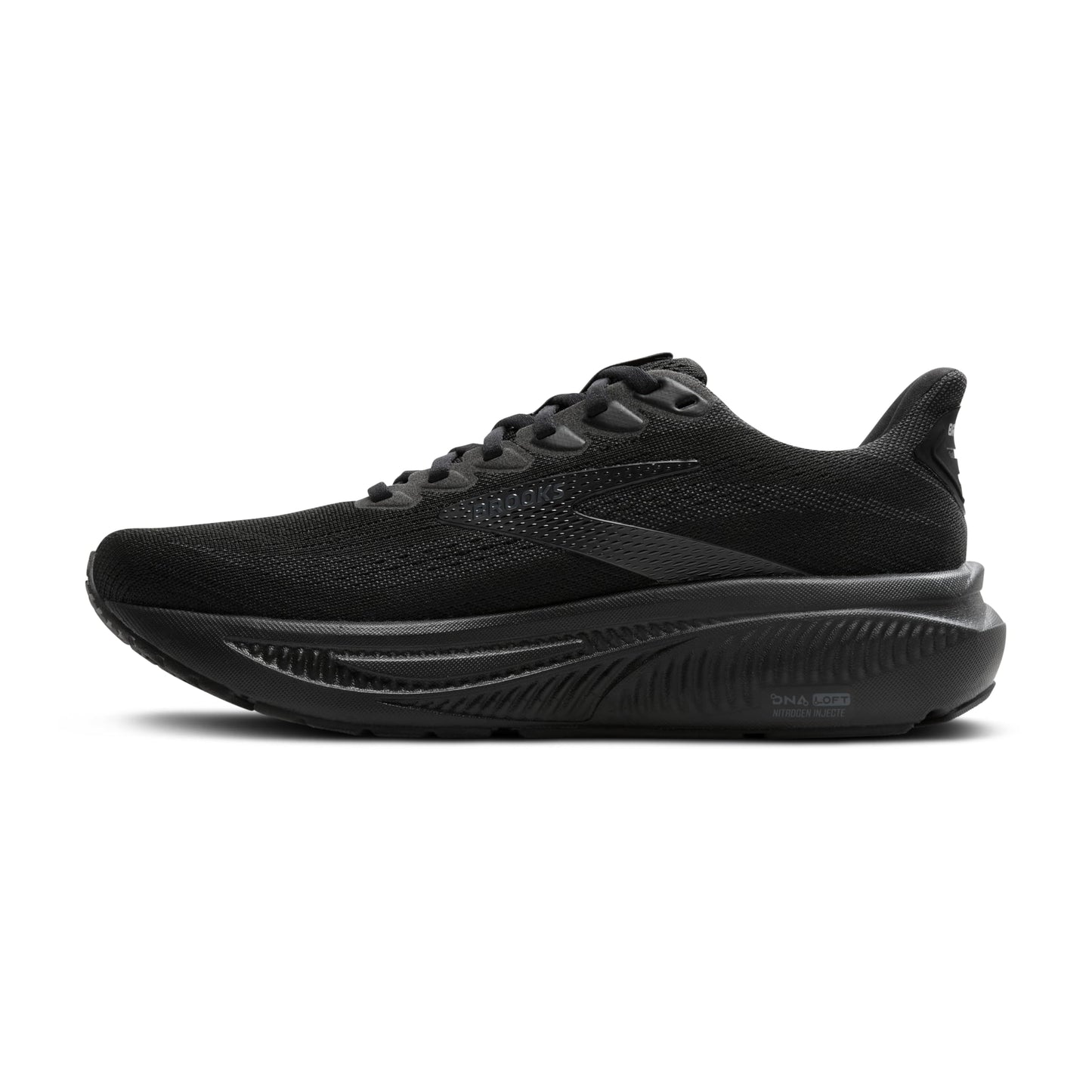 Brooks Men’s Ghost 17 Neutral Running Shoe - Black/Black/Ebony - 8.5 Wide